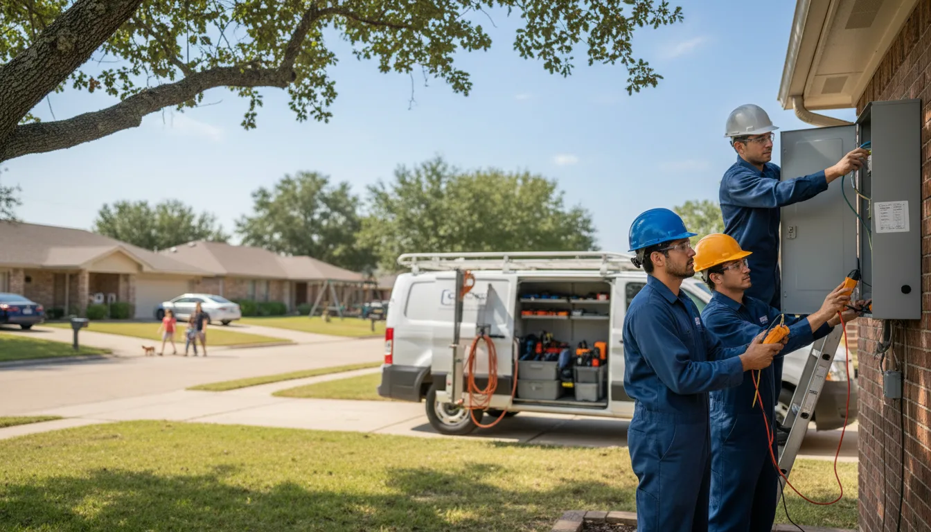 Certified electrician providing emergency electrical services in Tishomingo, OK